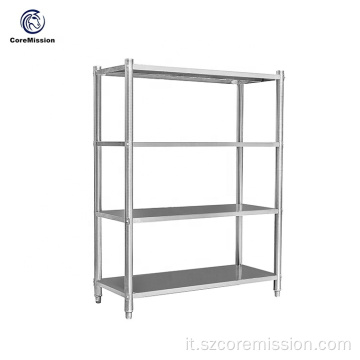 Scaffale da parete per cucina in acciaio inossidabile